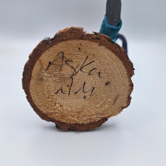 Kachina Handmade Doll Signed 7 Inch Aska AM Native American Indian Art Wooden - Picture 7 of 11